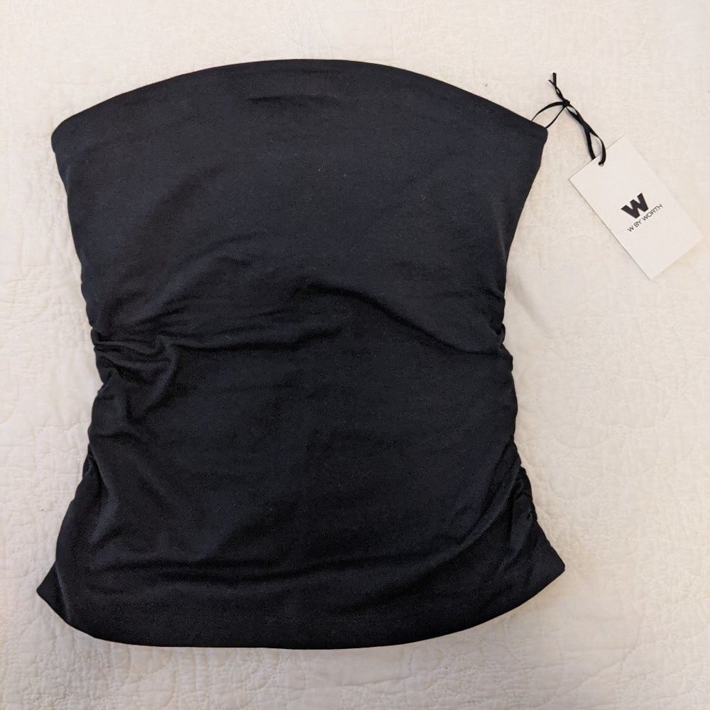 W by Worth. Black Stretch Bandeau top